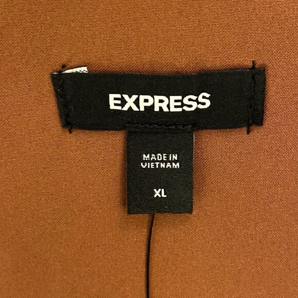 Express Women's Square Neck Cropped Tank Side Zipper Bullion Size XL - NWT $58 - Picture 13 of 16